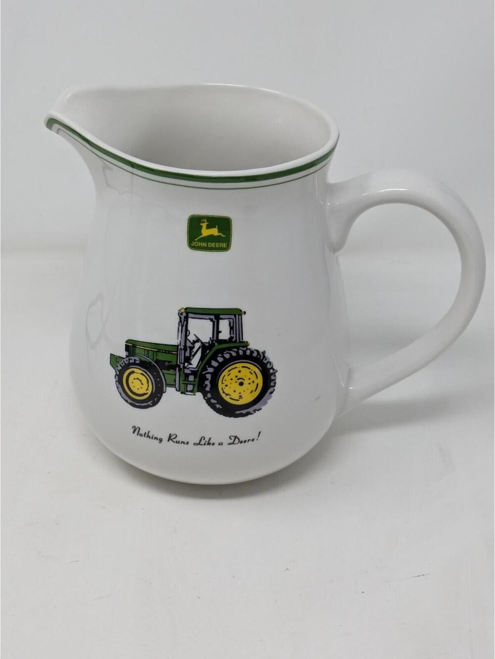 John Deere Farm Tractor 2-Quart Pitcher "Nothing Runs Like A Deere" by Gibson